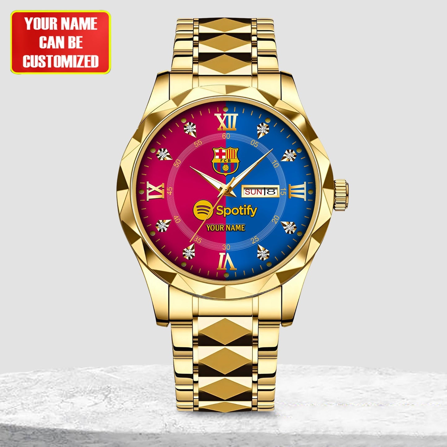 Personalized Barcelona FC Alloy Charley Watch