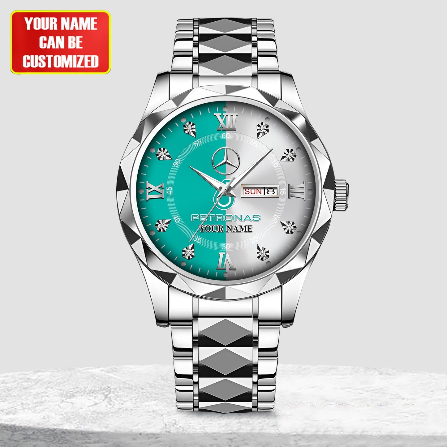 Personalized Merc AMG Petronas Alloy Charley Watch