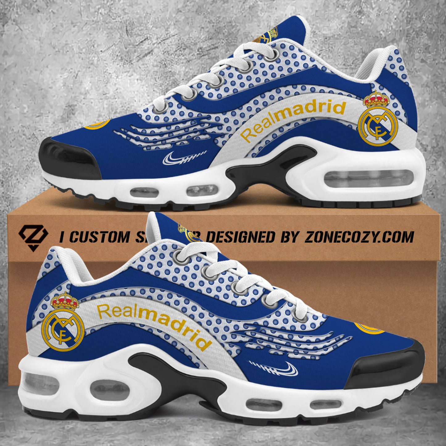 Personalized Real Madrid Air Cushion Sneaker V6