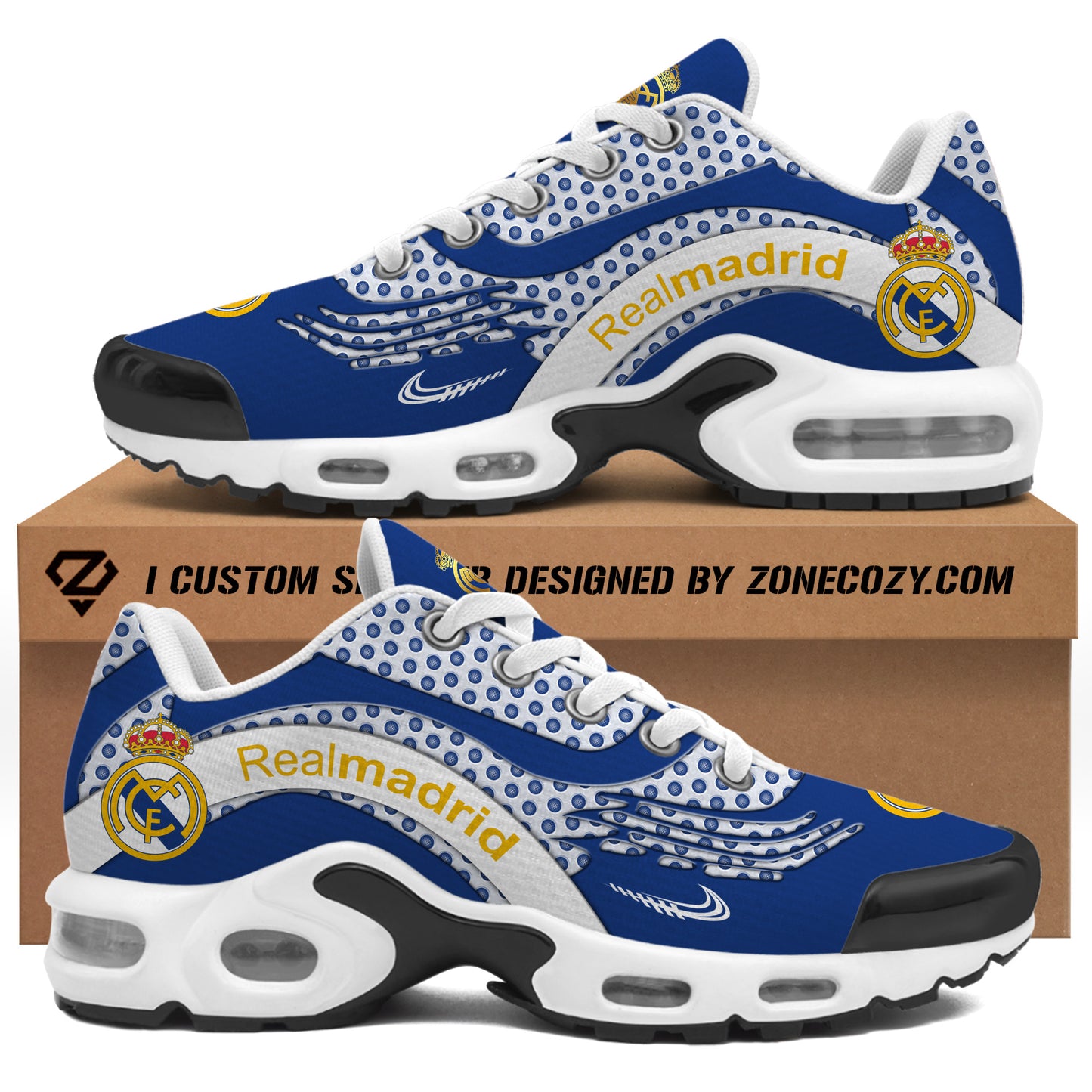 Personalized Real Madrid Air Cushion Sneaker V6