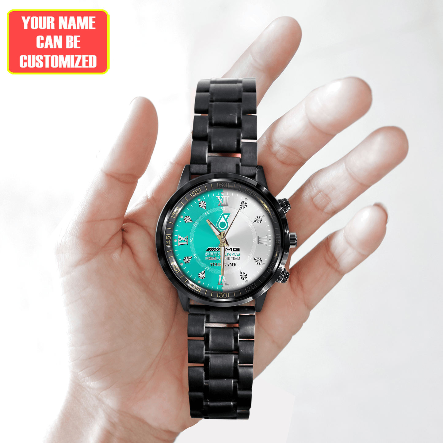 Merc AMG Petronas Luxury Stainless Steel Watch