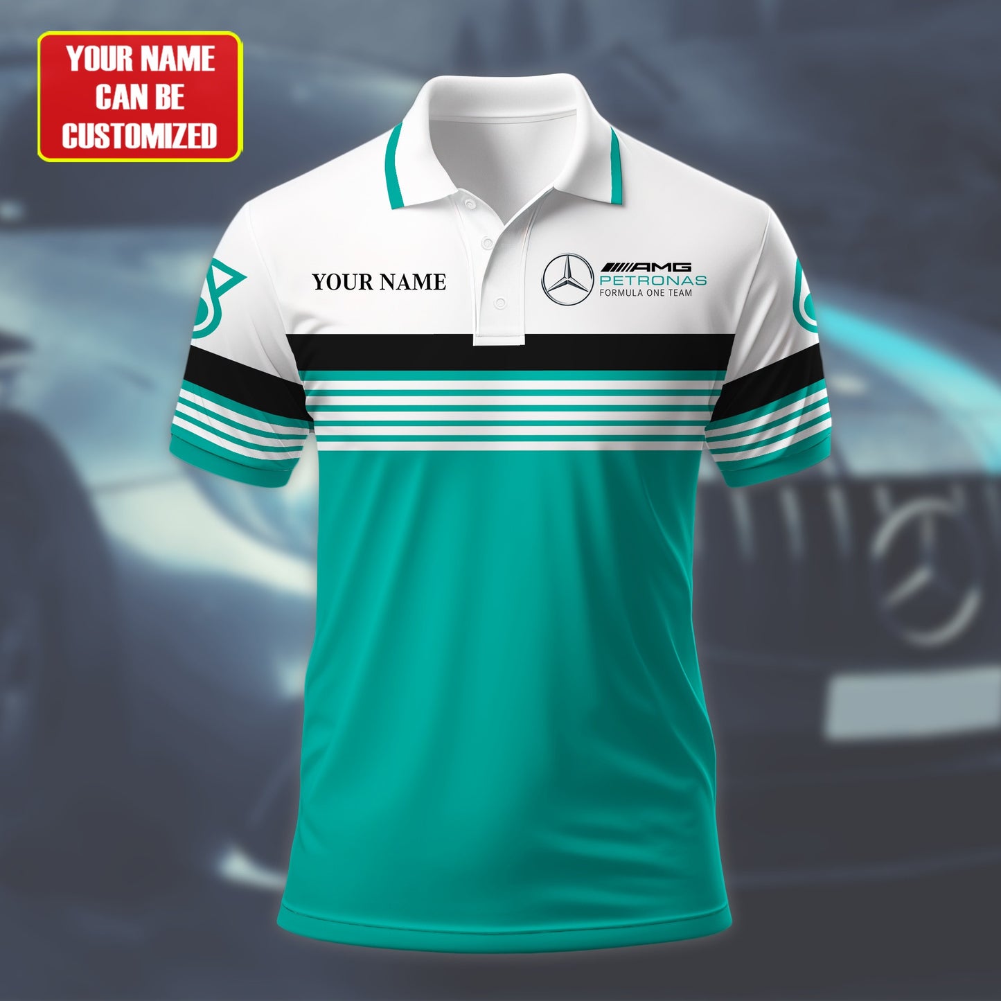 Personalized Merc AMG Petronas 3D Full Printing Set ,Merc AMG Petronas Shirt , Hoodie , Short , Polo ,hawaii V2