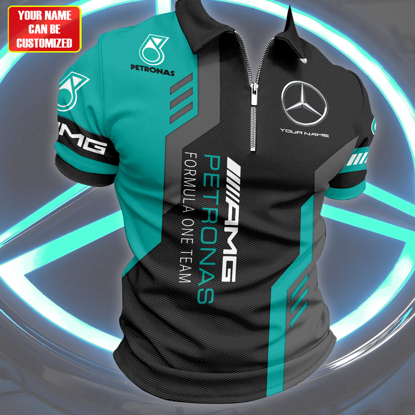 Personalized Merc AMG Petronas 3D Full Printing Set ,Merc AMG Petronas Shirt , Hoodie , Short , Polo ,hawaii V3