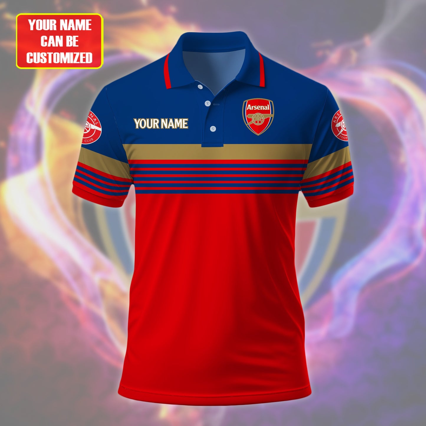 Personalized Arsenal 3D Full Printing Set , Arsenal Shirt , Zipper Polo, Hoodie , Short , Polo ,hawaii V2