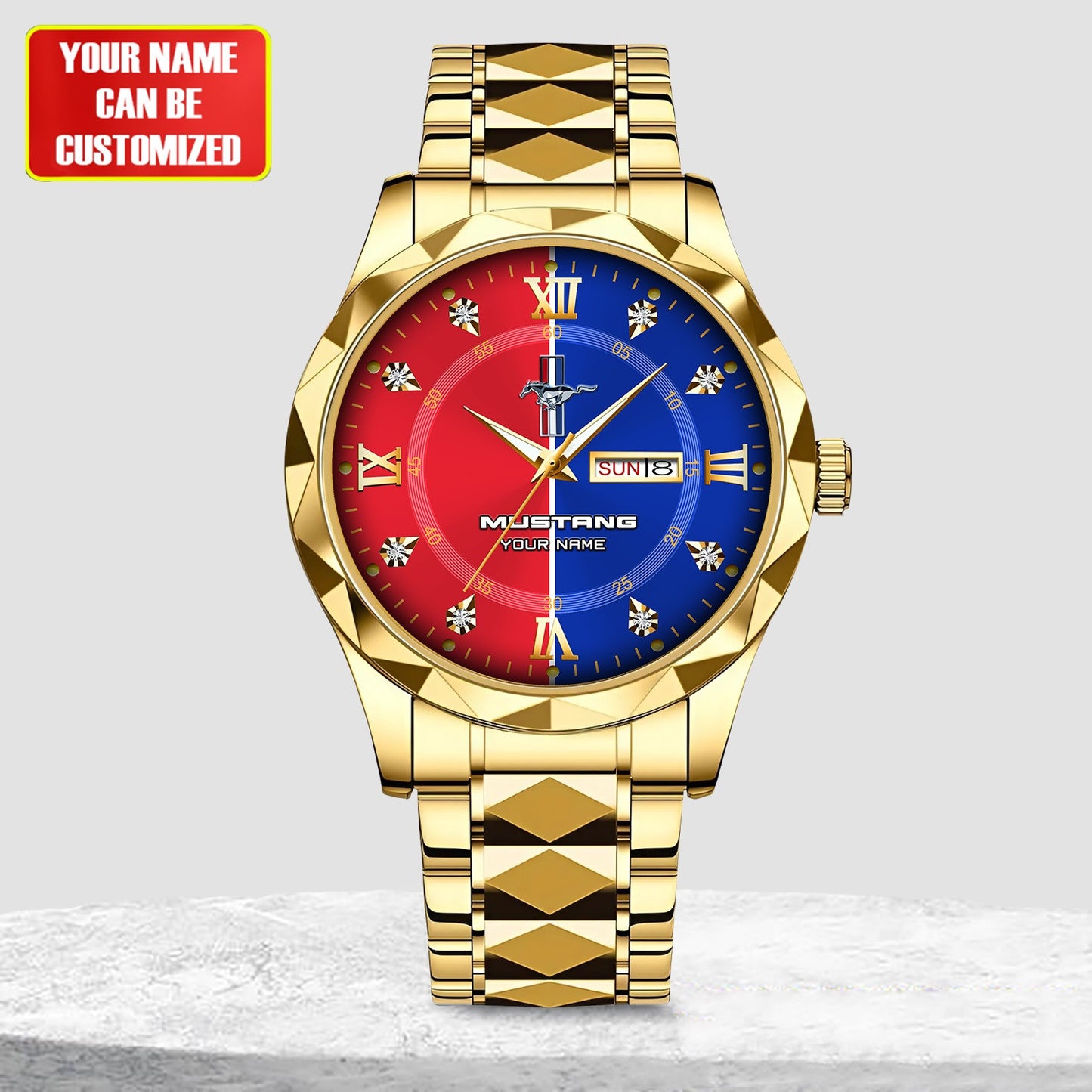 Personalized F Mustang Luxury Alloy Charley Watch