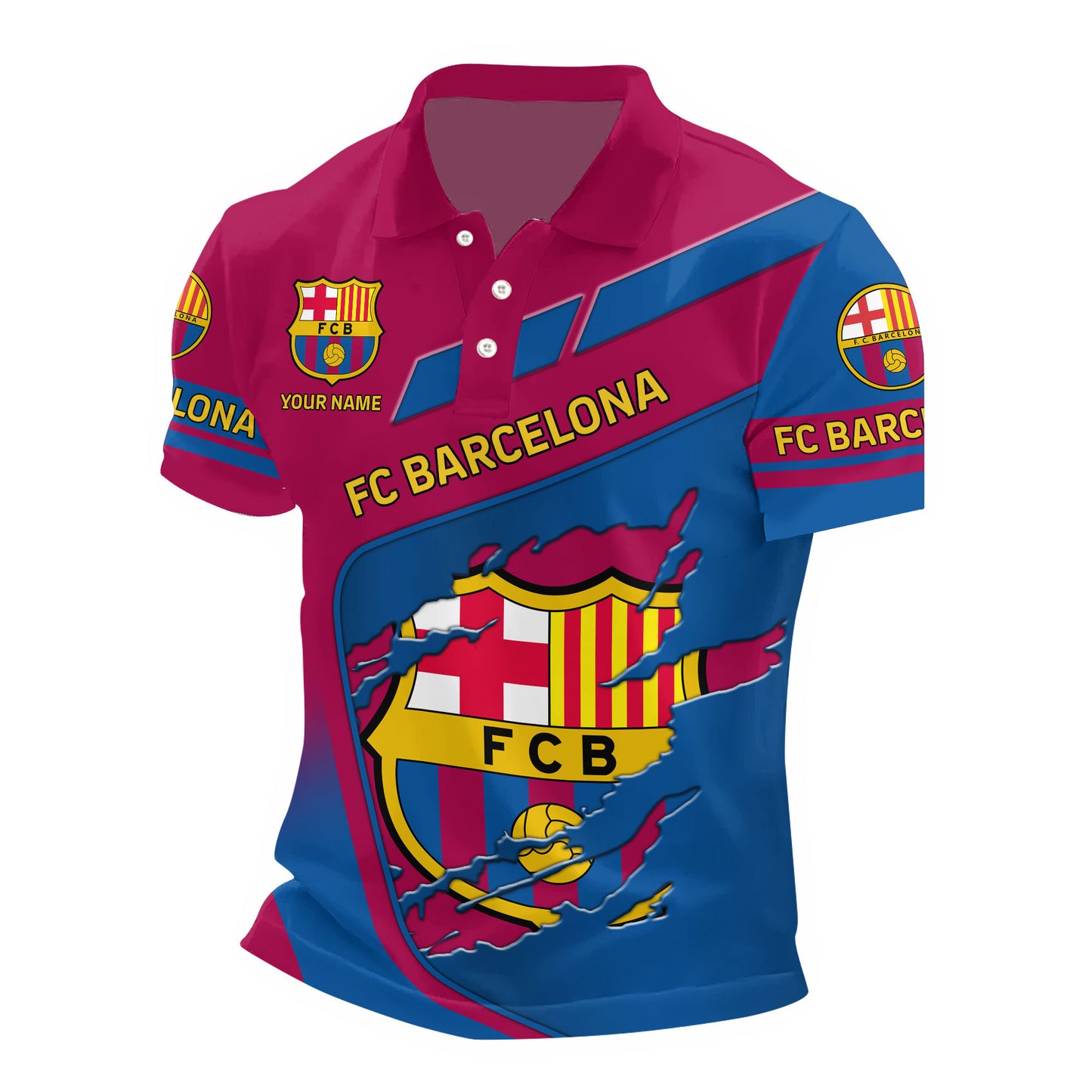 Personalized Barcelona 3D Full Printing Set , Barcelona Shirt , Hoodie , Short , Polo ,hawaii V38