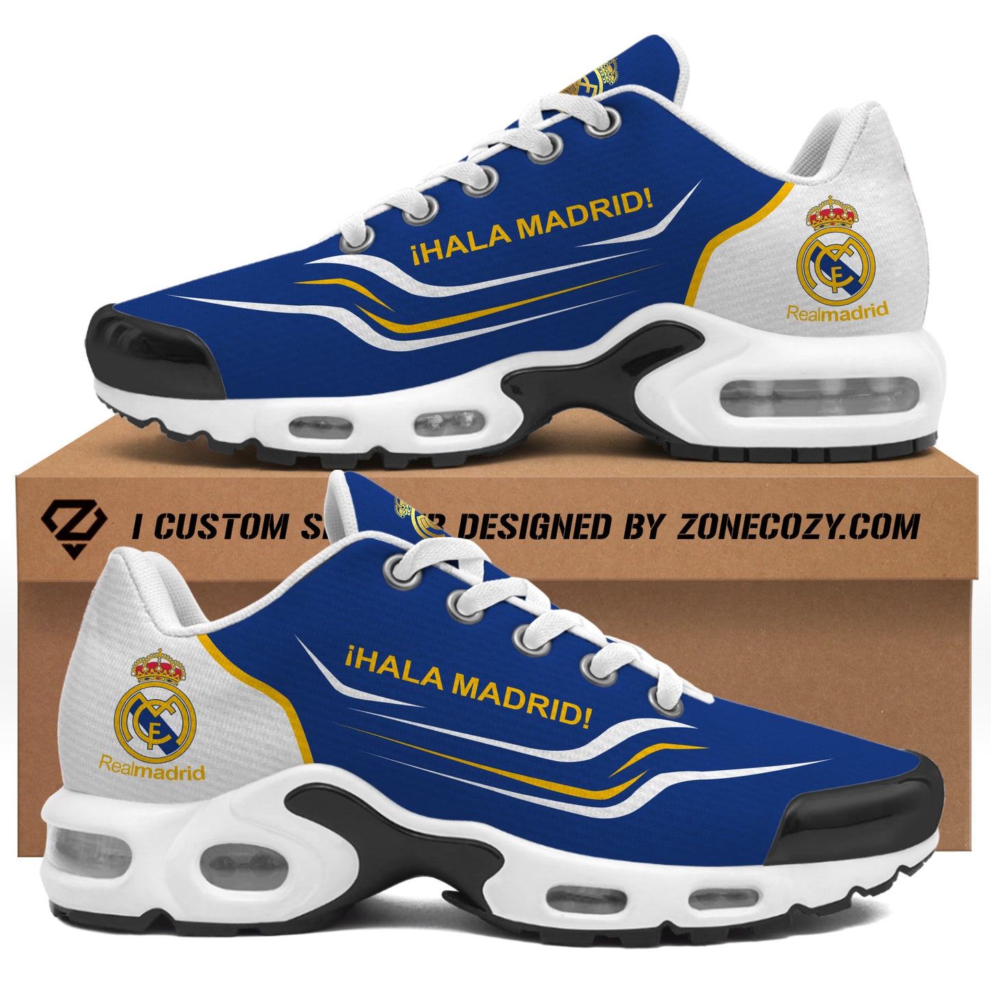 Personalized Real Madrid Air Cushion Sneaker V7