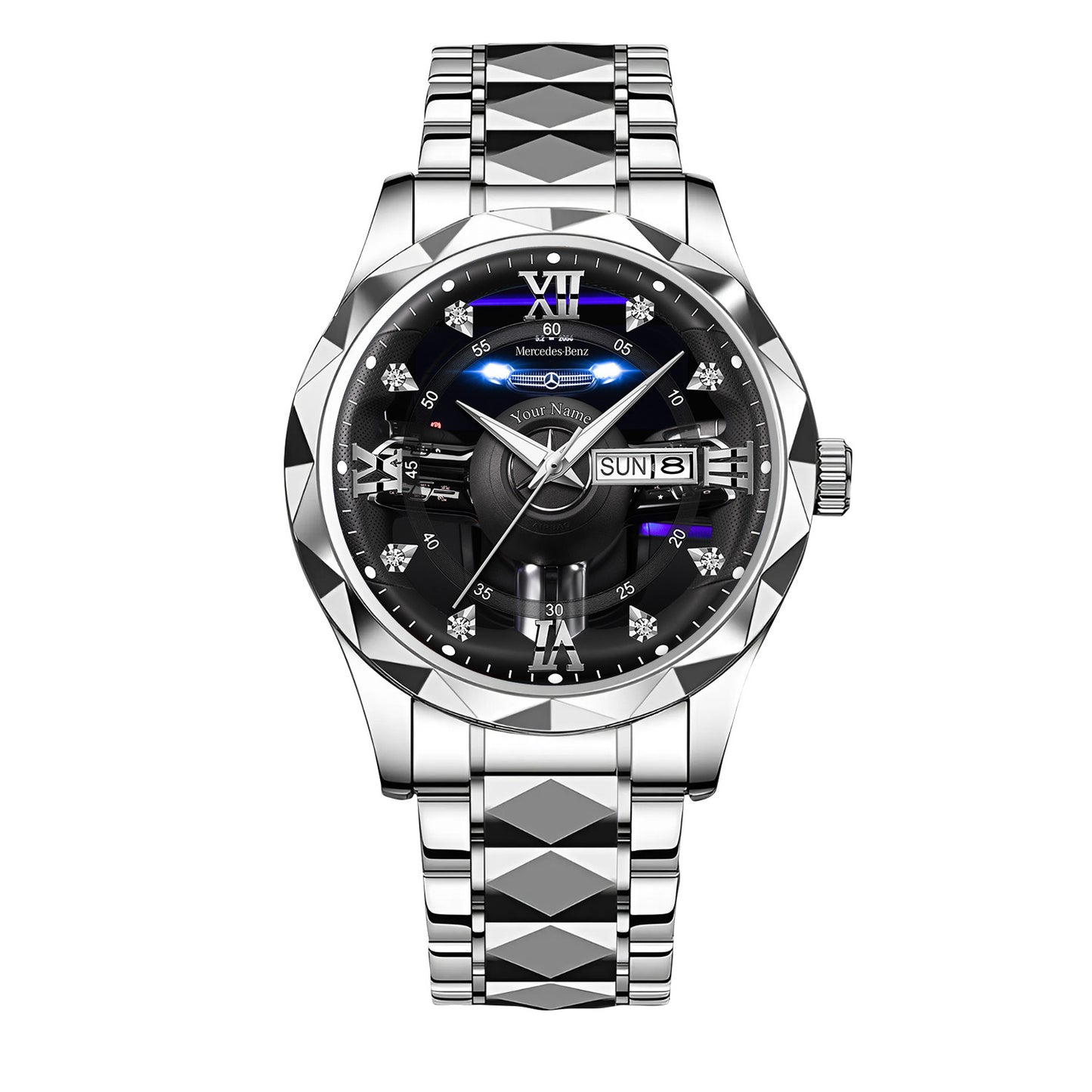 Personalized Merc Interior Luxury Alloy Charley Watch V2