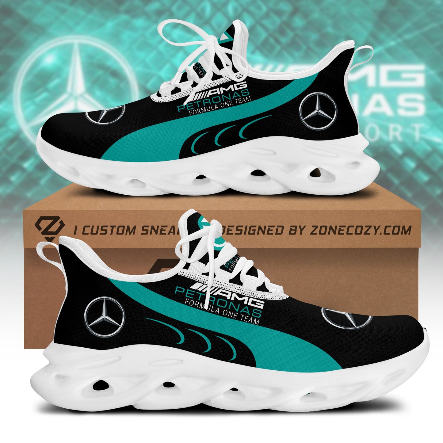 Merc AMG Petronas Chunky Custom Sneaker V5
