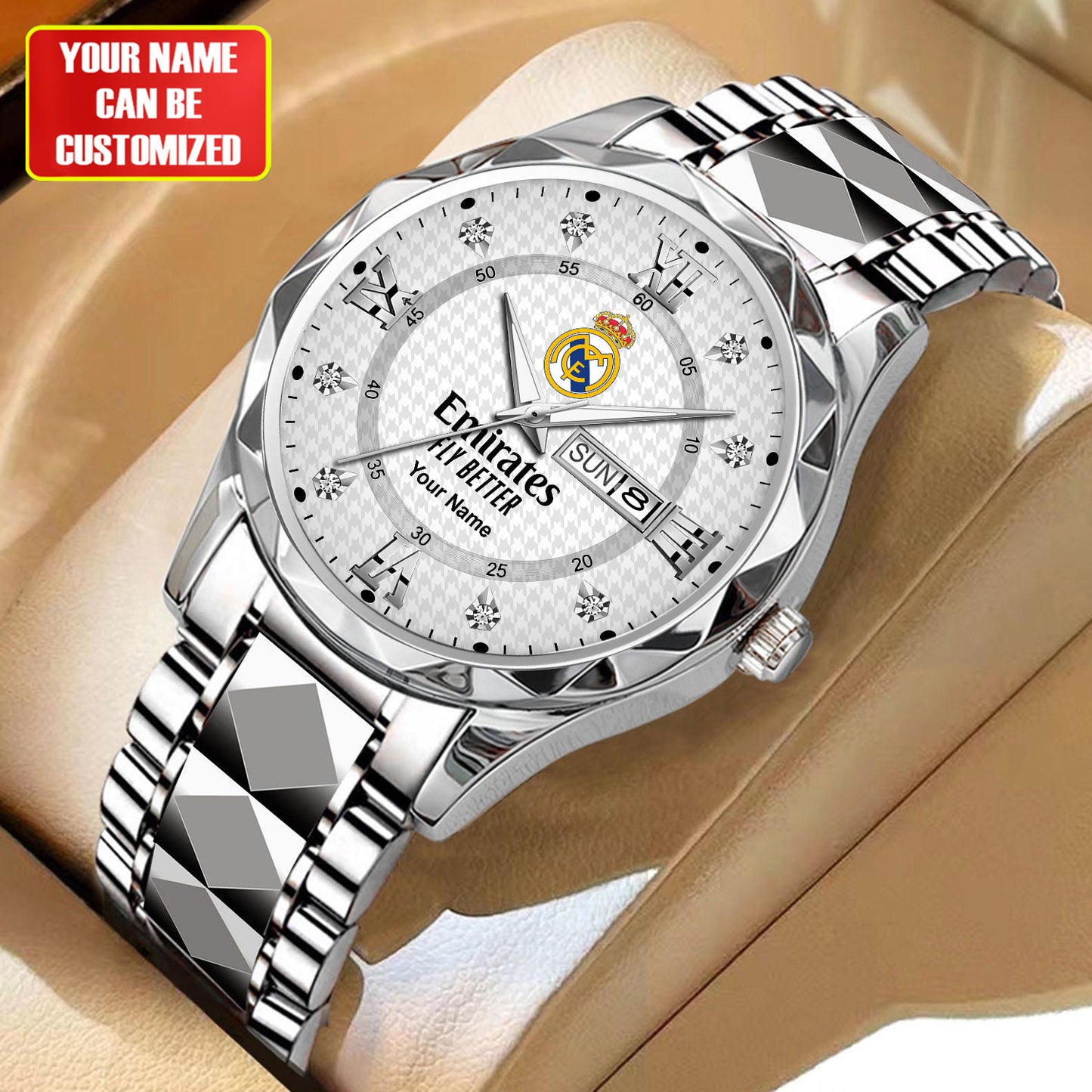 Personalized Real Madrid Luxury Alloy Charley Watch V4