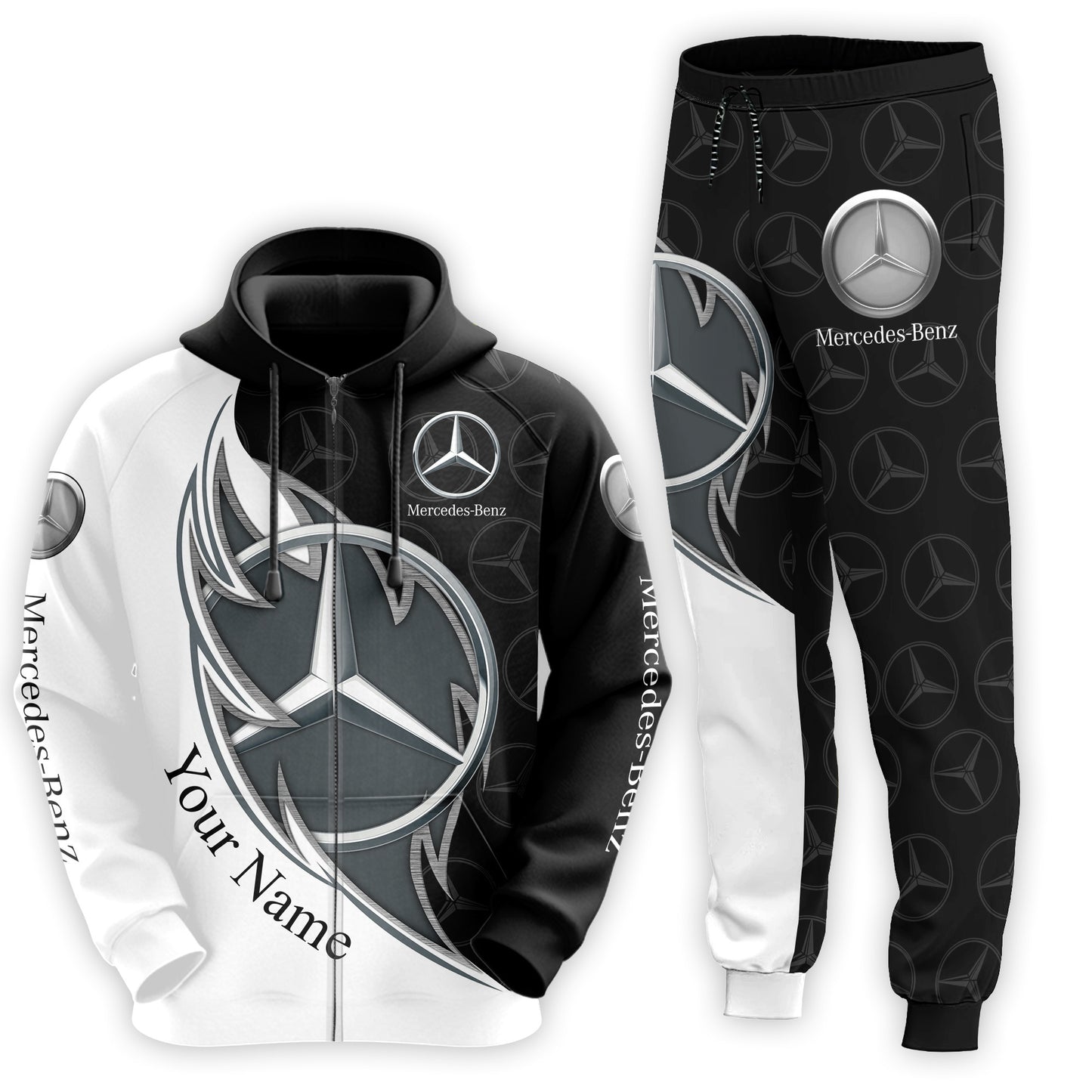 Personalized Merc Q9 3D All over Printed Hoodie and Sweatpants set