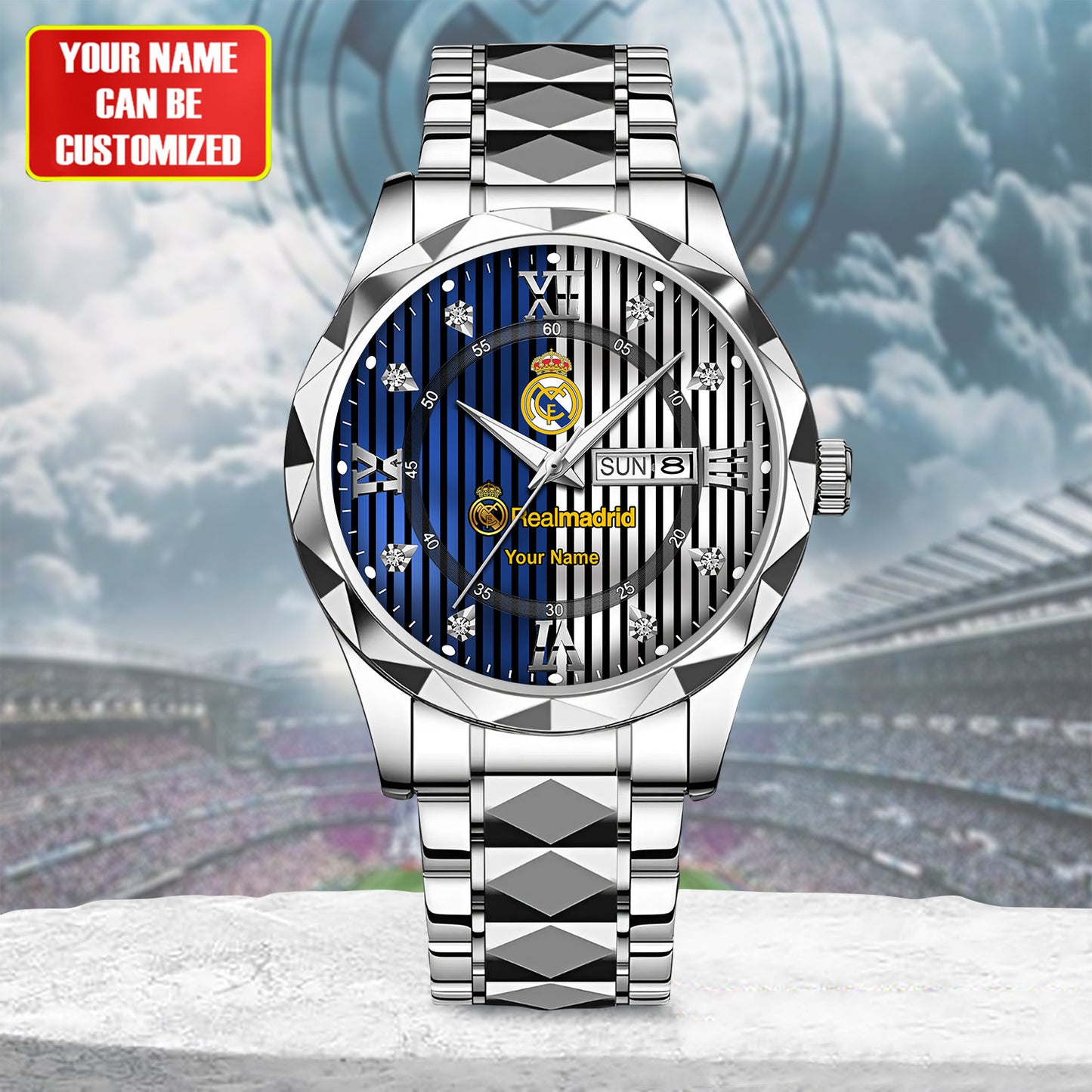 Personalized Real Madrid Sport Alloy Charley Watch