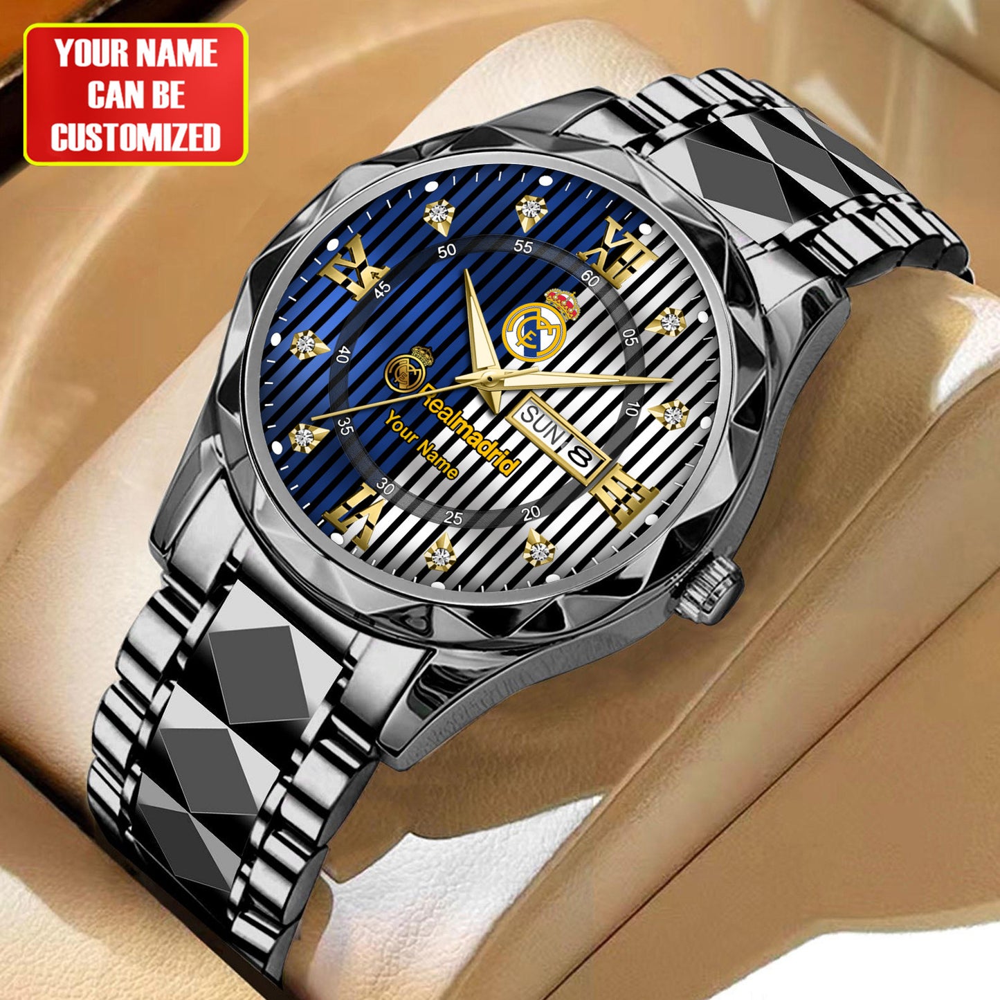 Personalized Real Madrid Sport Alloy Charley Watch
