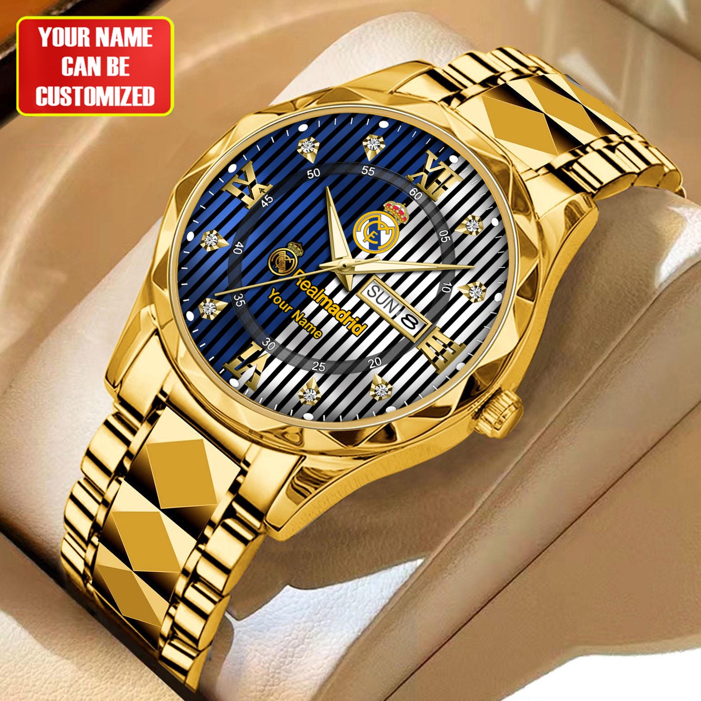 Personalized Real Madrid Sport Alloy Charley Watch