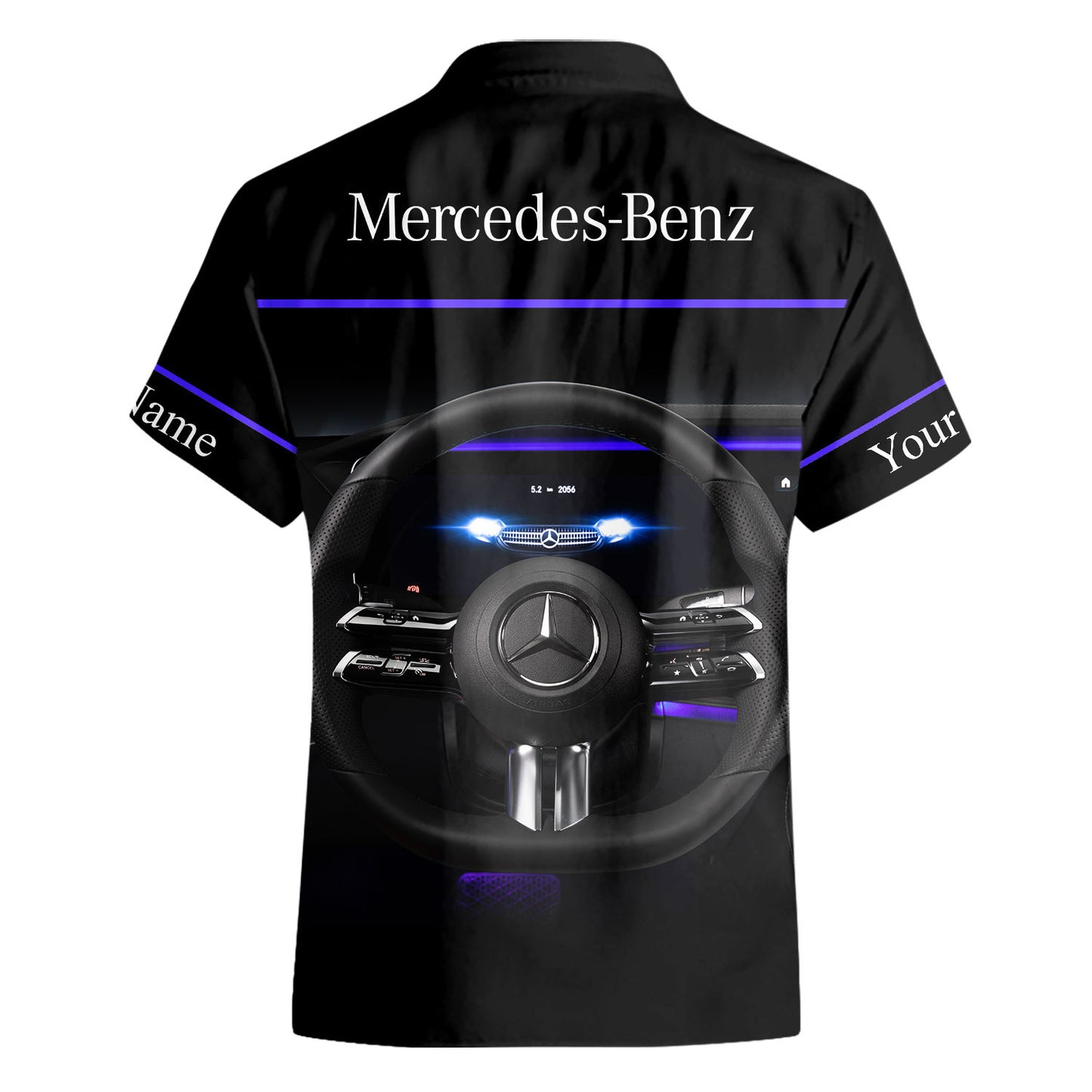 Personalized Merc Cockpit Hawaii Shirt Beach Short