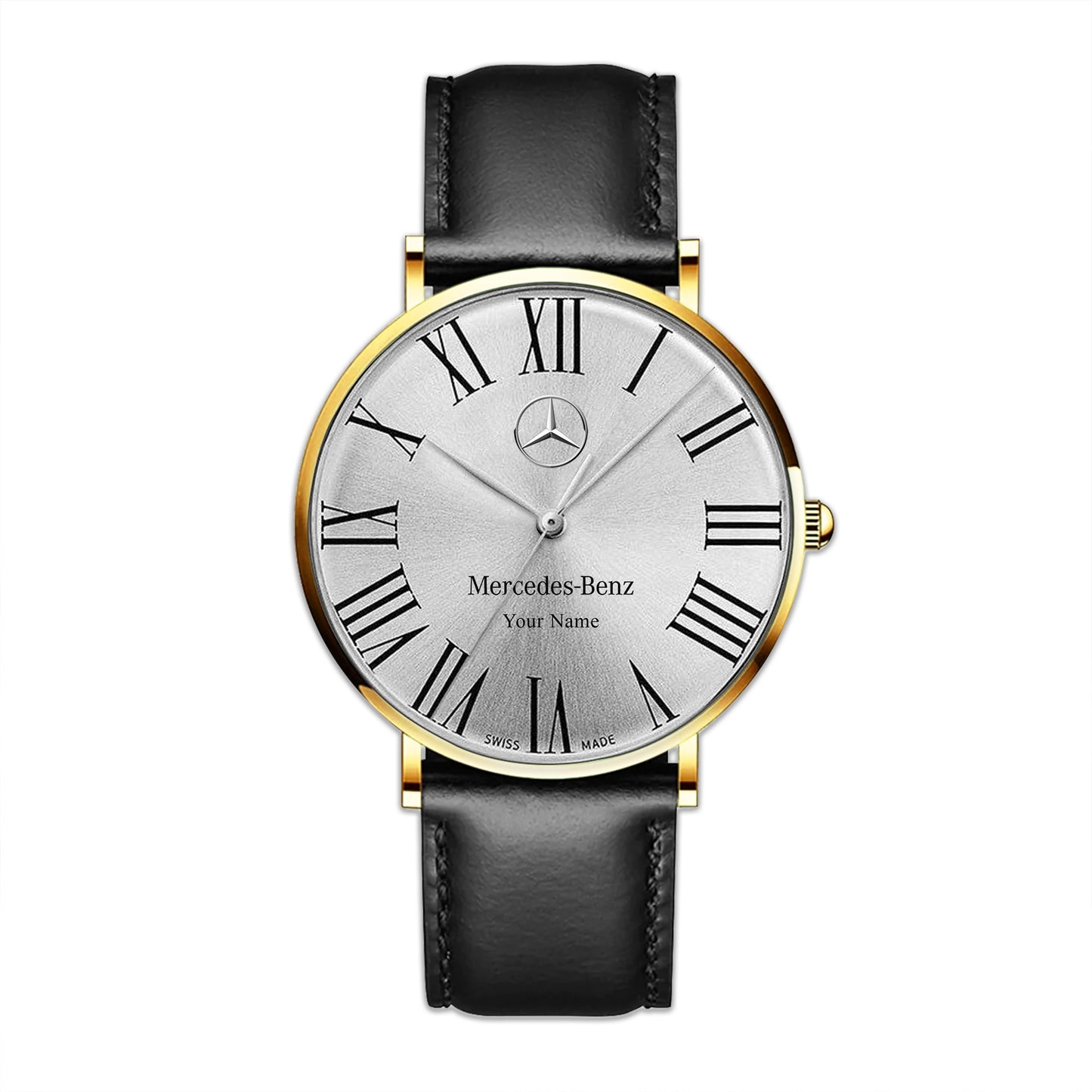 Personalized Merc Zenith Quartz Leather Watch Q160607