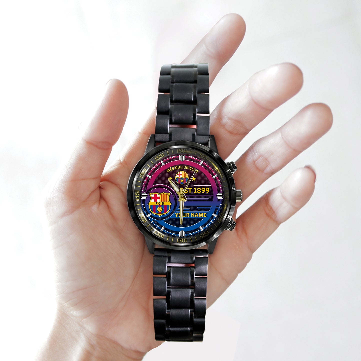 Personalized Barca FC Luxury Stainless Steel Watch