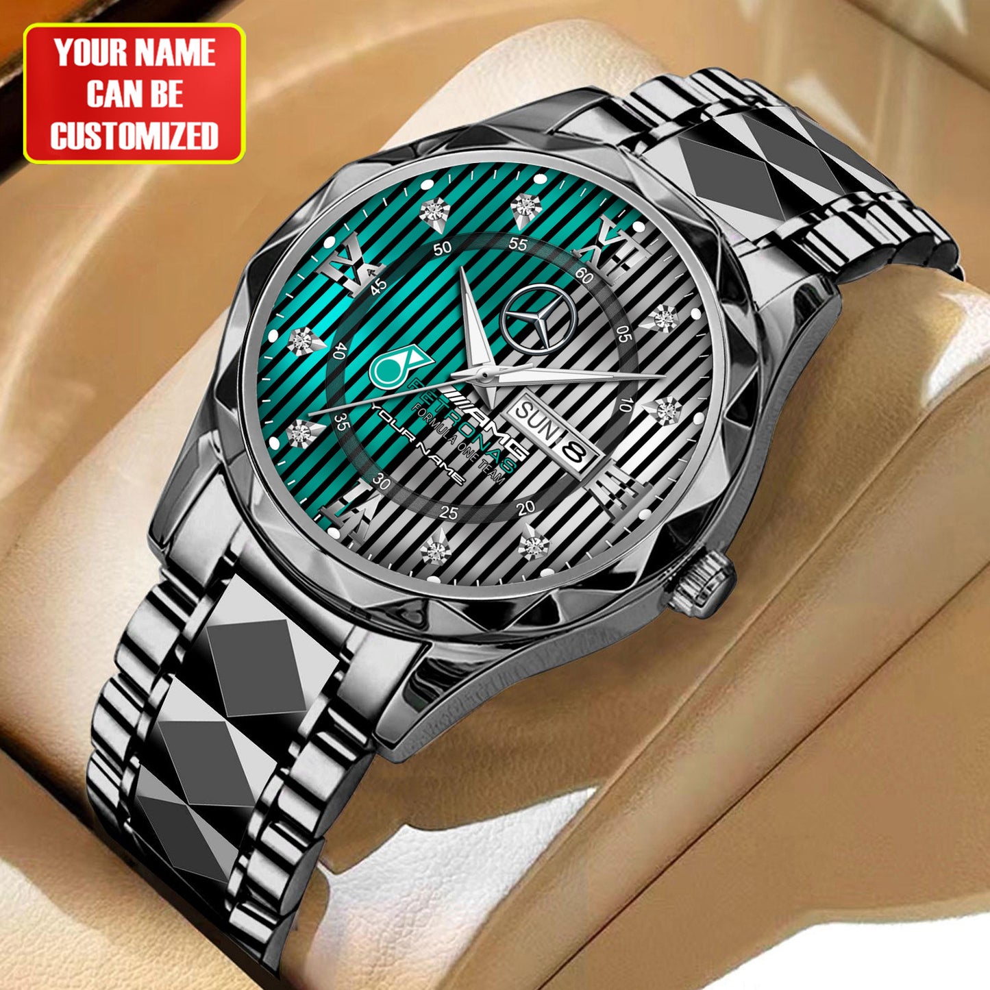 Personalized Merc AMG Petronas Alloy Charley Watch V2