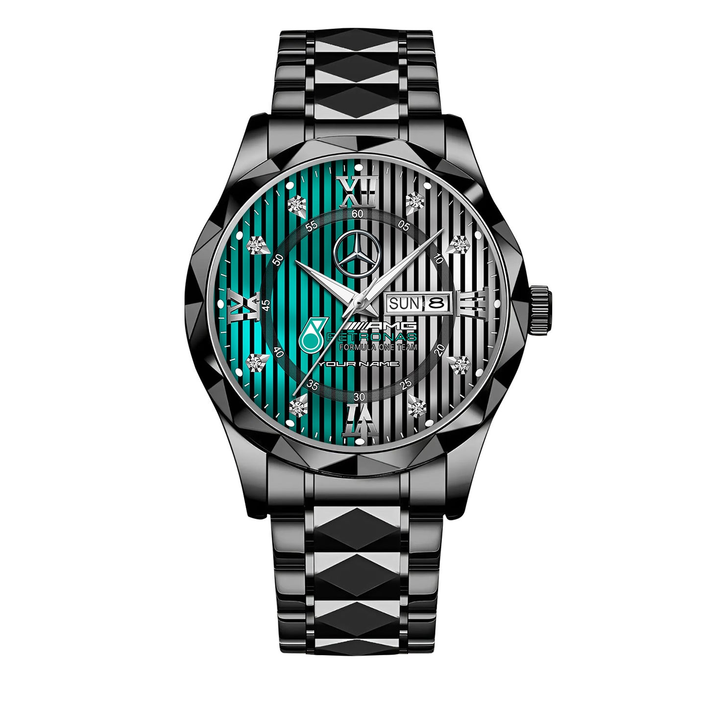 Personalized Merc AMG Petronas Alloy Charley Watch V2