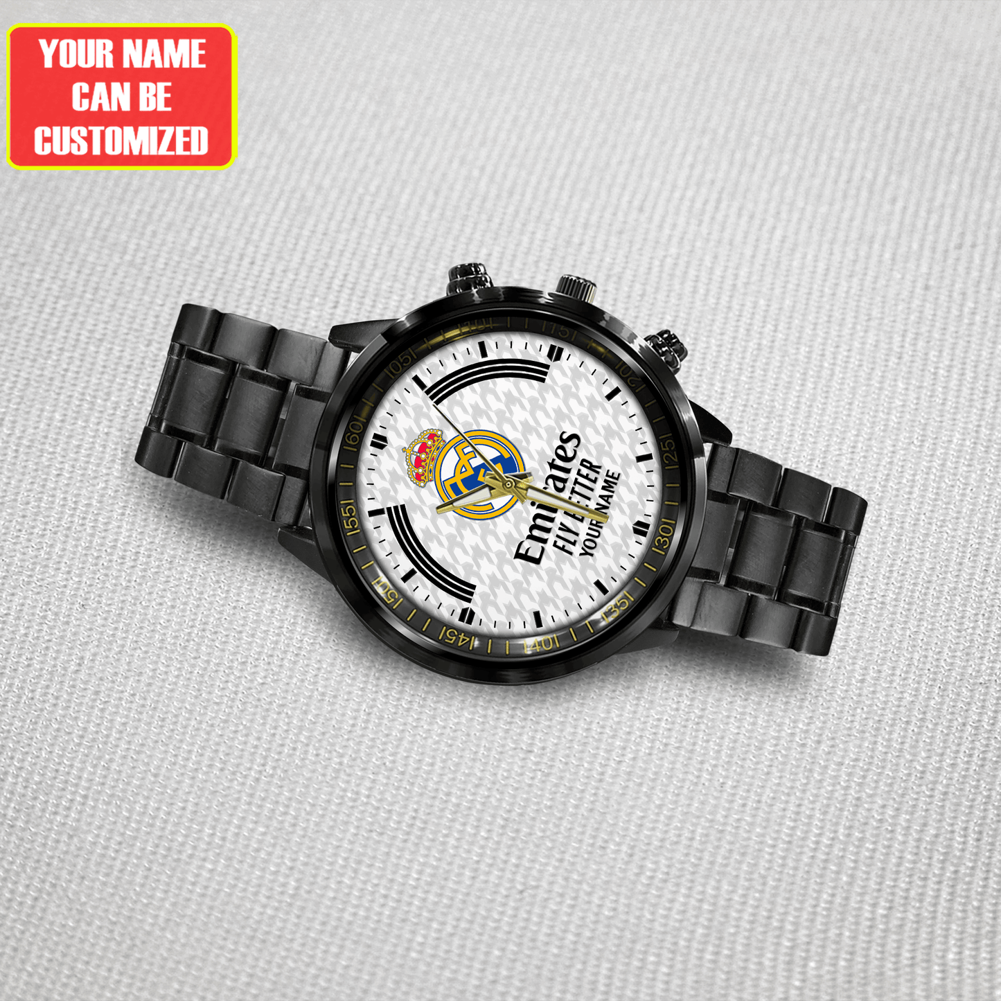 Real Madrid Uniform Luxury Stainless Steel Watch