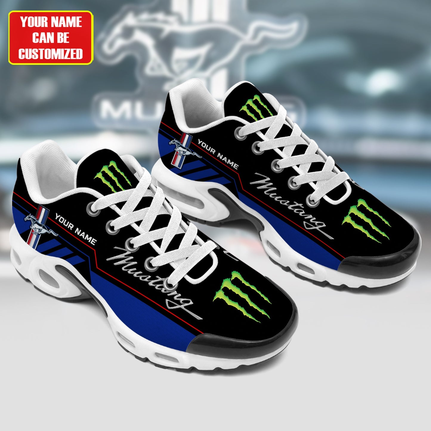Personalized F Mustang Sport Air Cushion Sneaker