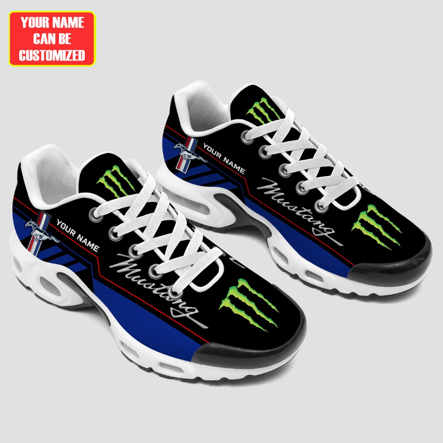 Personalized F Mustang Sport Air Cushion Sneaker