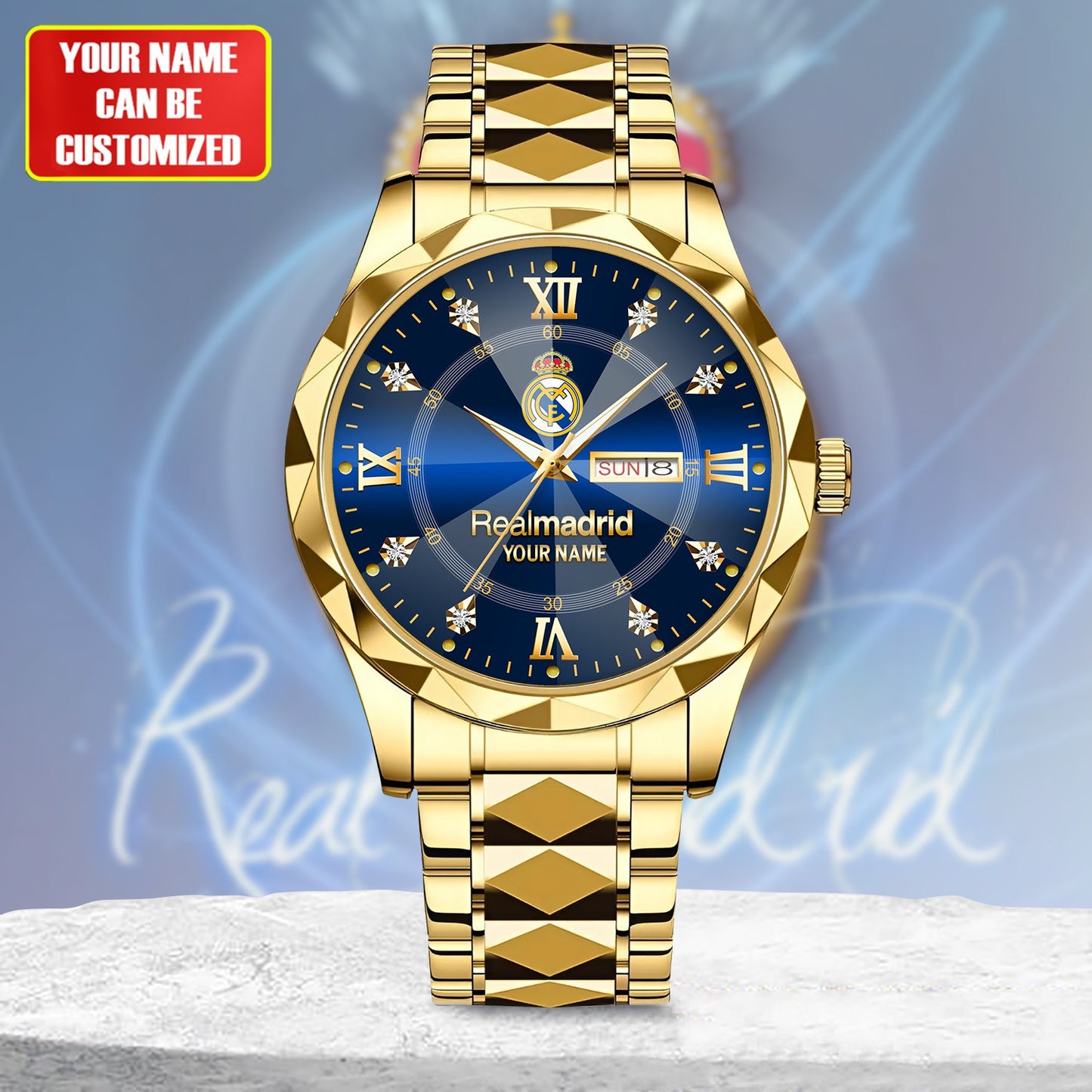 Personalized Real Madrid Sport Alloy Charley Watch V3