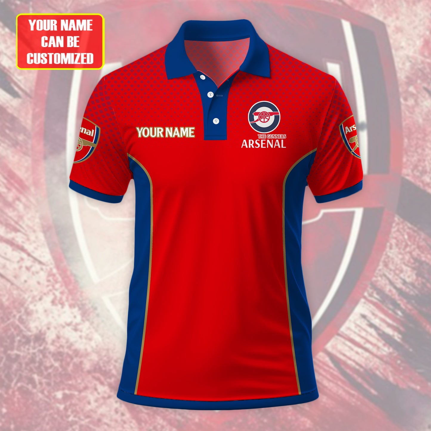 Personalized Arsenal 3D Full Printing Set , Arsenal Shirt , Zipper Polo, Hoodie , Short , Polo ,hawaii V3