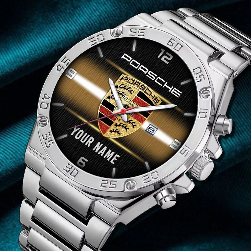 Personalized Pors Sport Luxury Dial Steel Watch V8
