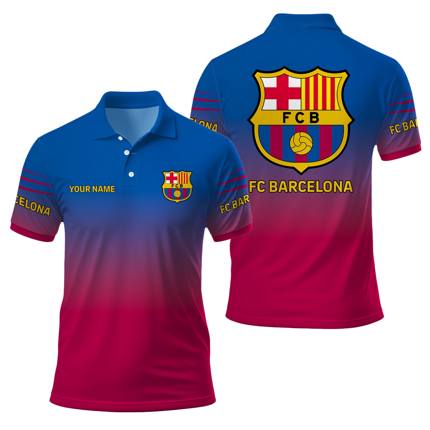 Personalized Barcelona FC 3D Full Printing Set , Barcelona FC Shirt , Barcelona Set , Zipper Polo, Hoodie , Short , Polo , hawaii V18