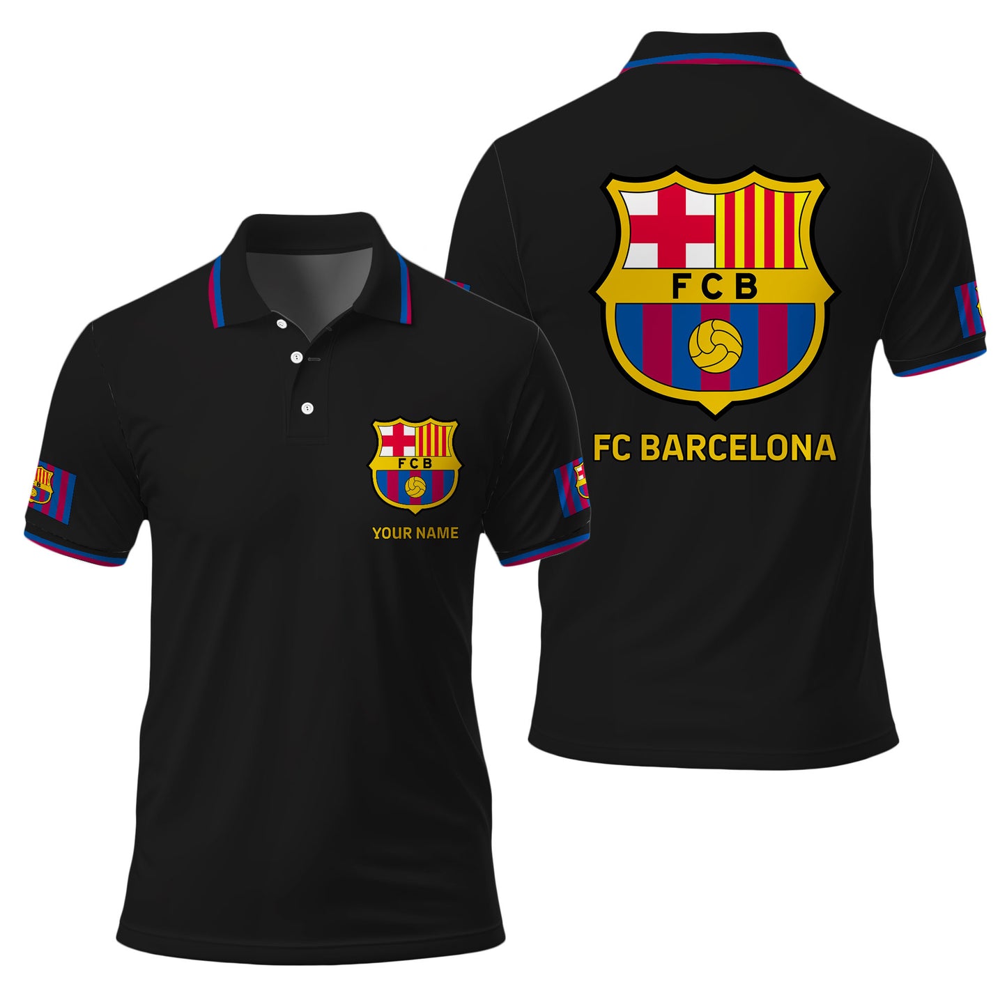 Personalized Barcelona FC 3D Full Printing Set , Barcelona FC Shirt , Barcelona Set , Zipper Polo, Hoodie , Short , Polo , hawaii V19