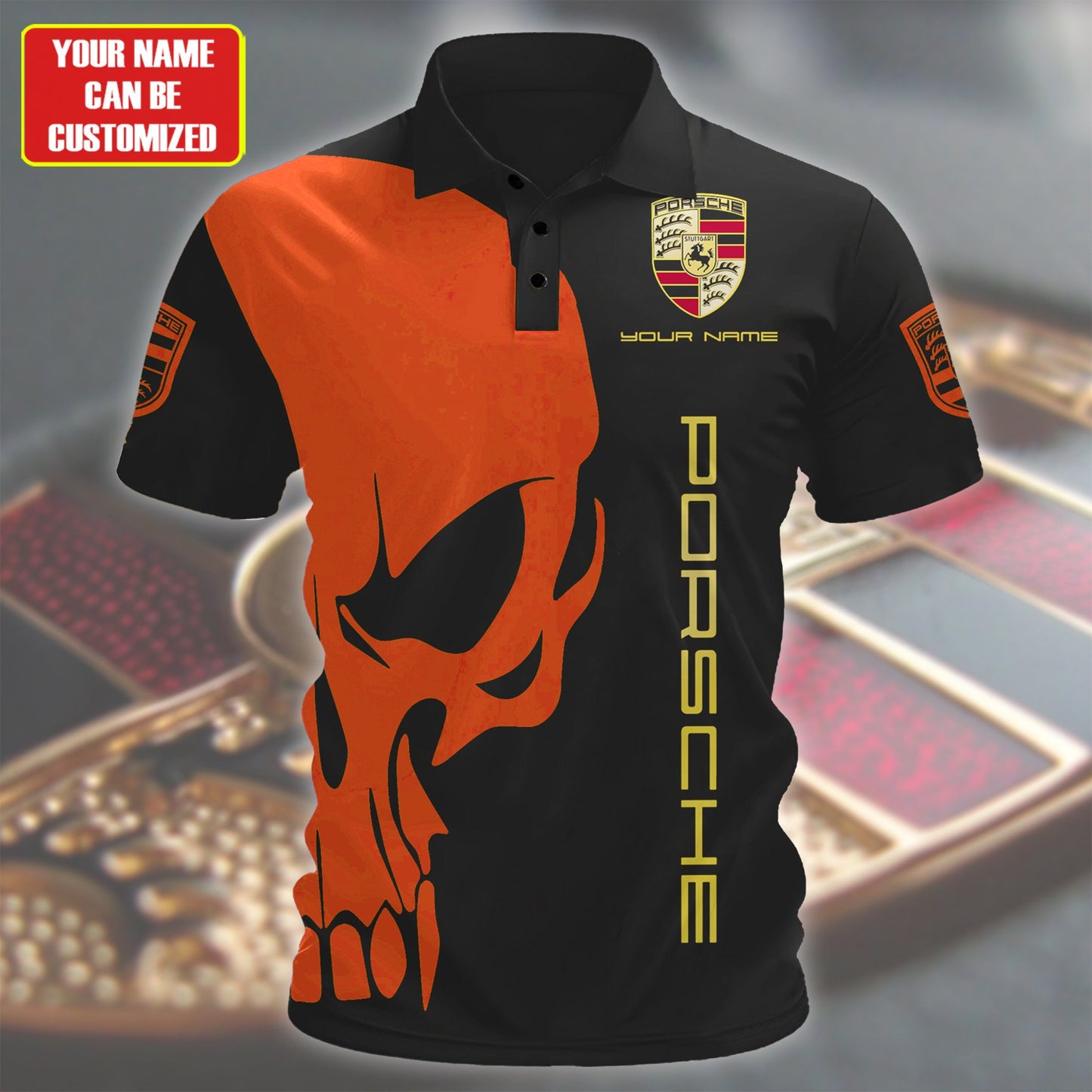 Personalized Pors 3D Full Printing Shirt , Zipper Polo, Hoodie , Short , Polo , hawaii