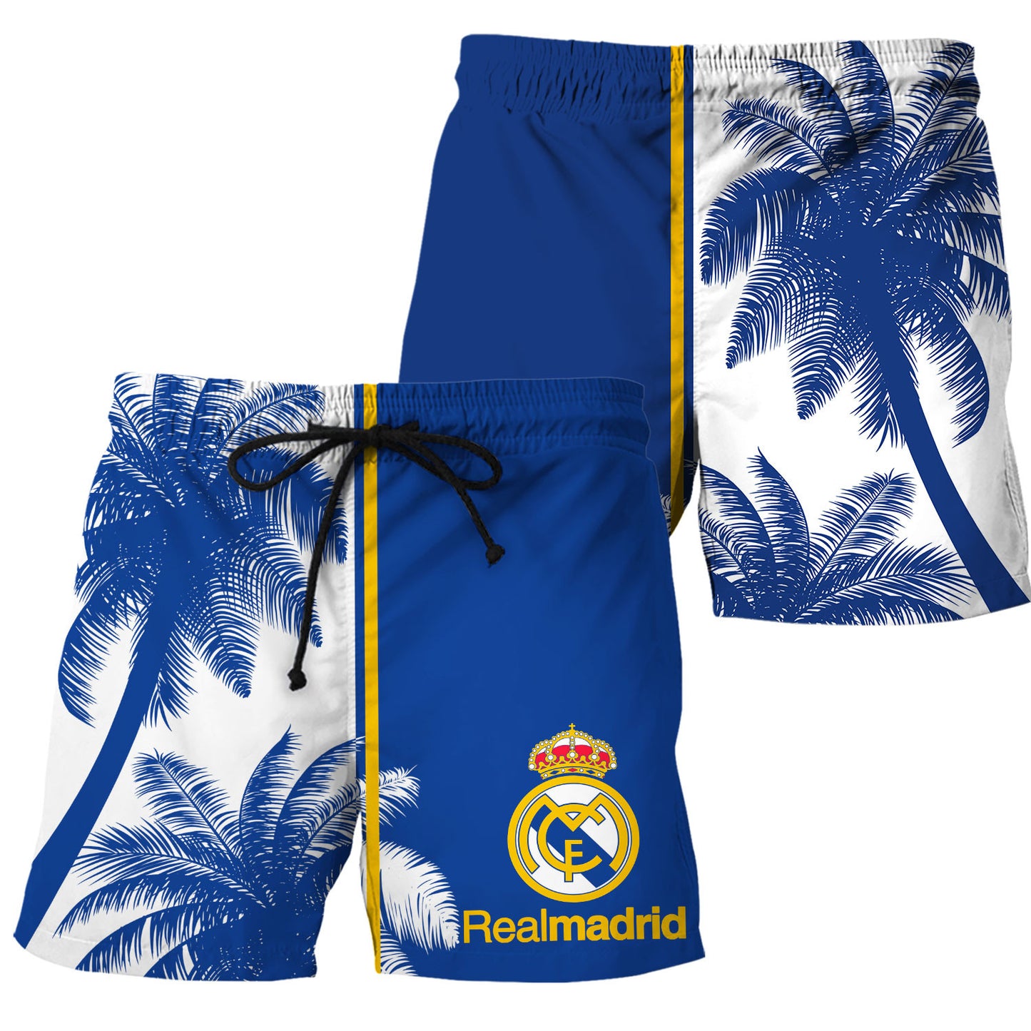 Personalized Real Madrid Tropical Hawaii Shirt Beach Short