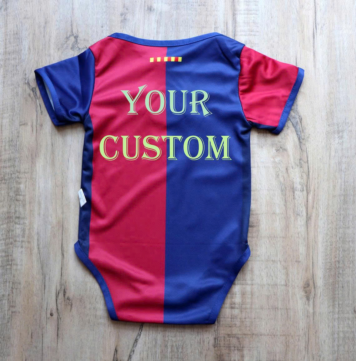 Customized Barca Soccer Jersey , Baby Rib Bodysuit Sizes
