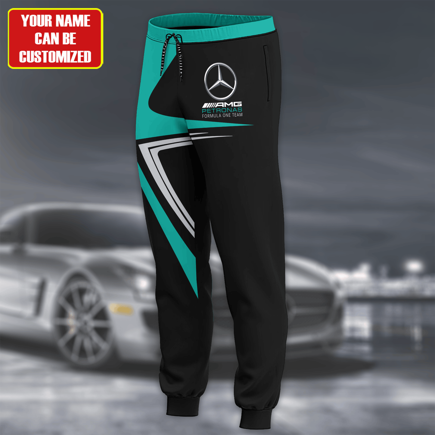 Personalized Merc Petronas 3D All over Printed Hoodie and Sweatpants set