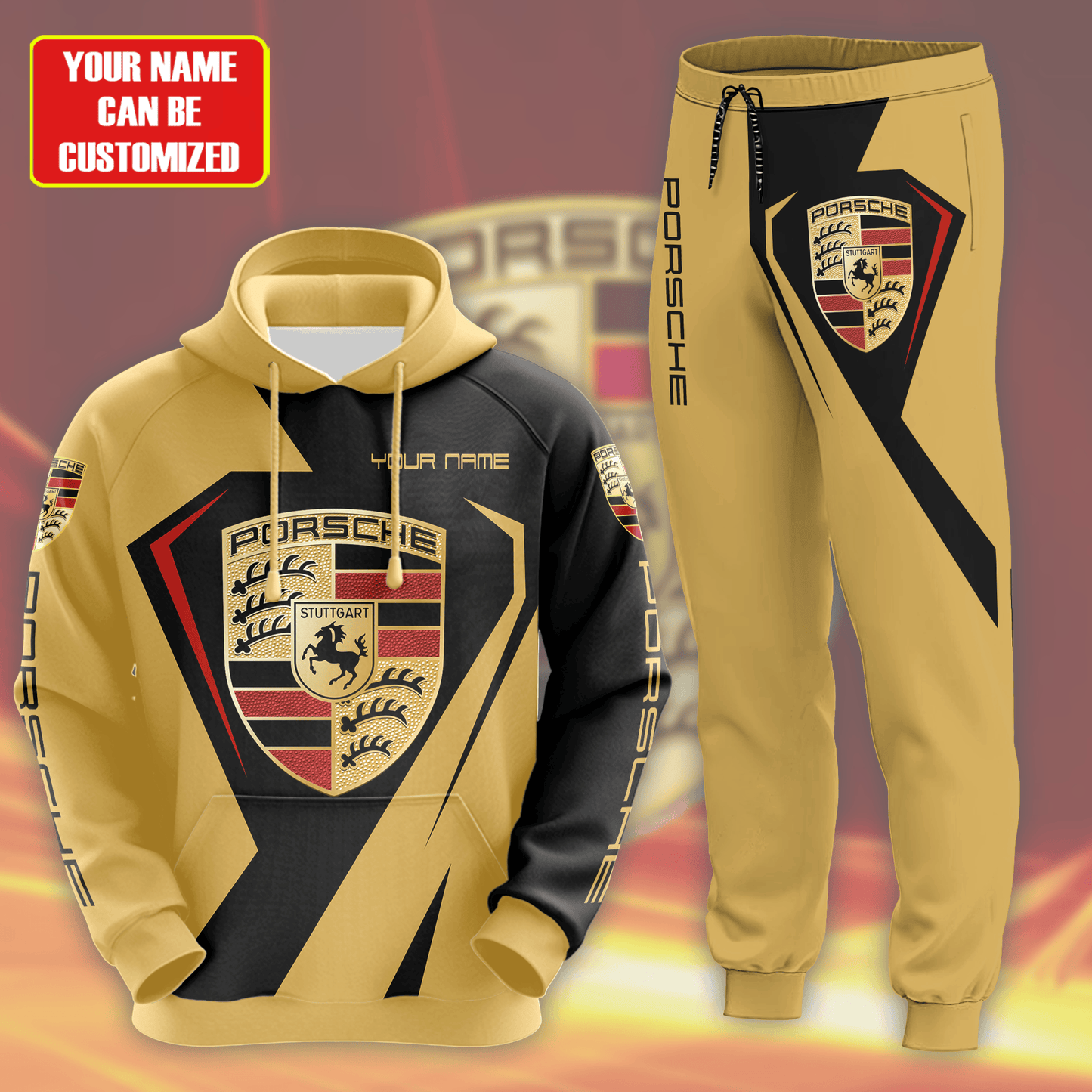 Personalized Pors Q8 3D All over Printed Hoodie and Sweatpants set