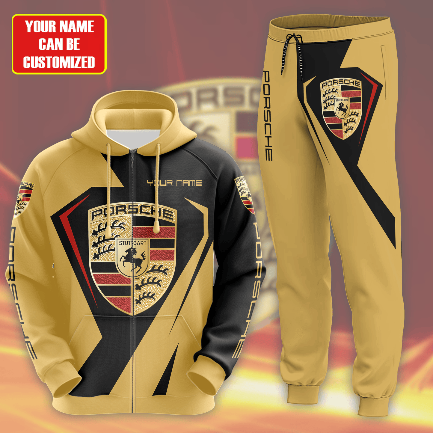 Personalized Pors Q8 3D All over Printed Hoodie and Sweatpants set