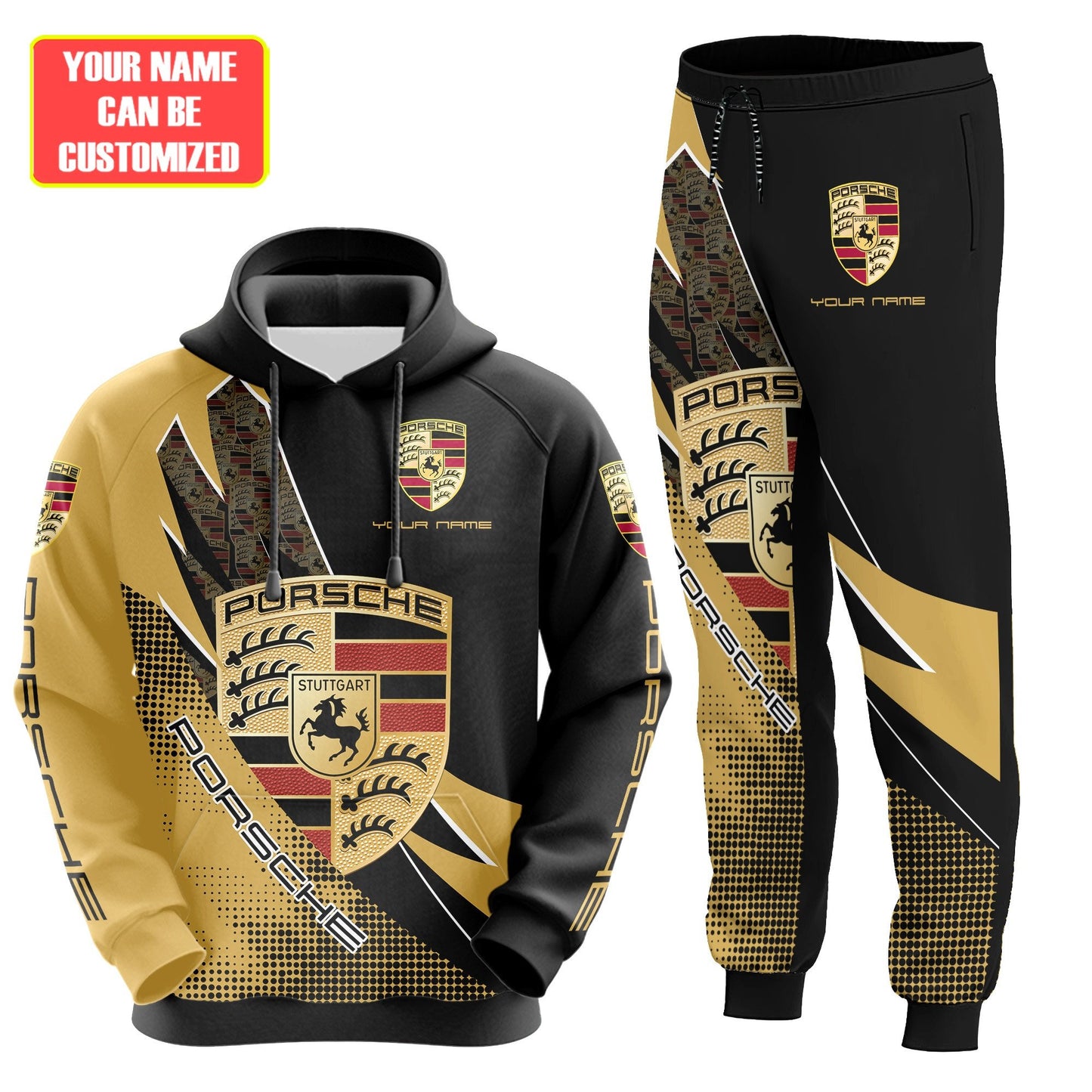 Personalized Pors Q9 3D All over Printed Hoodie and Sweatpants set