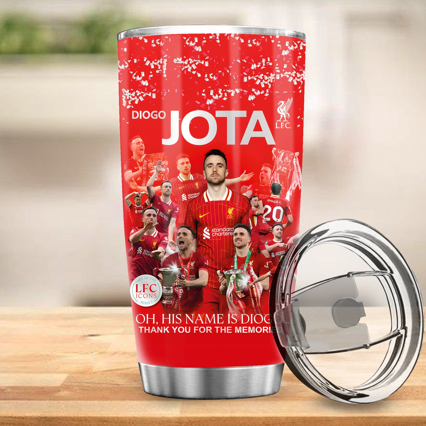 Liverpool Diogo J Stainless Tumbler 20oz 30oz Cup