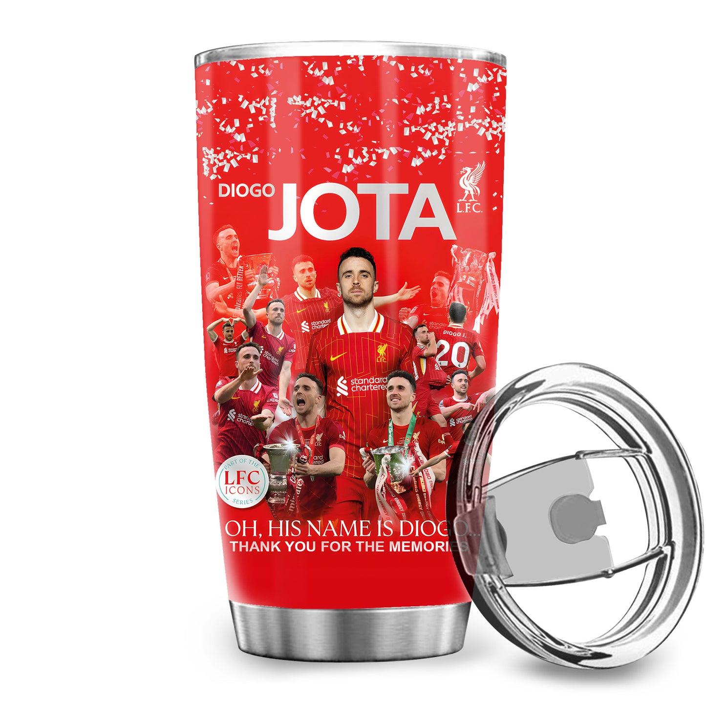 Liverpool Diogo J Stainless Tumbler 20oz 30oz Cup
