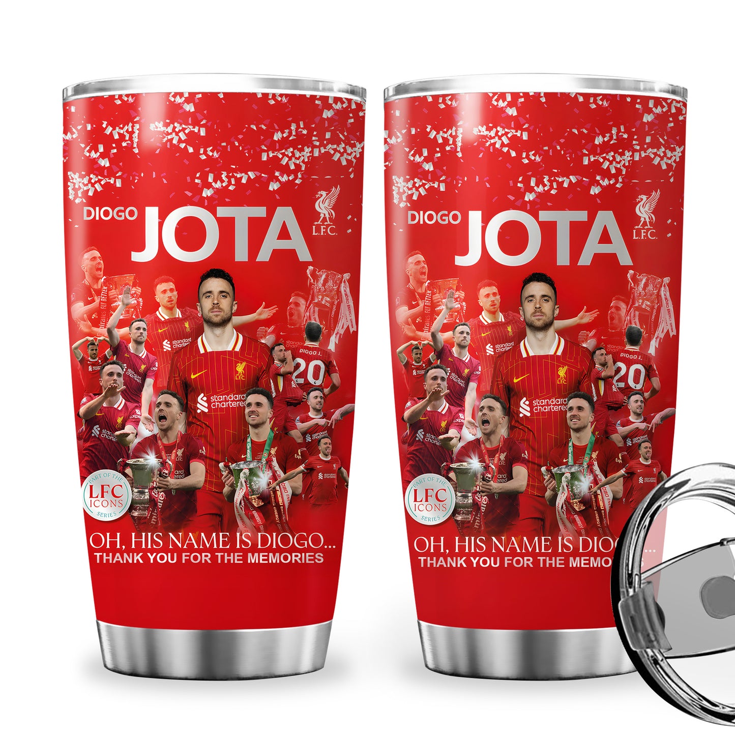 Liverpool Diogo J Stainless Tumbler 20oz 30oz Cup