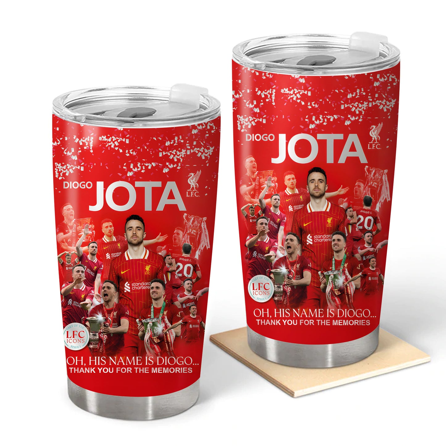 Liverpool Diogo J Stainless Tumbler 20oz 30oz Cup