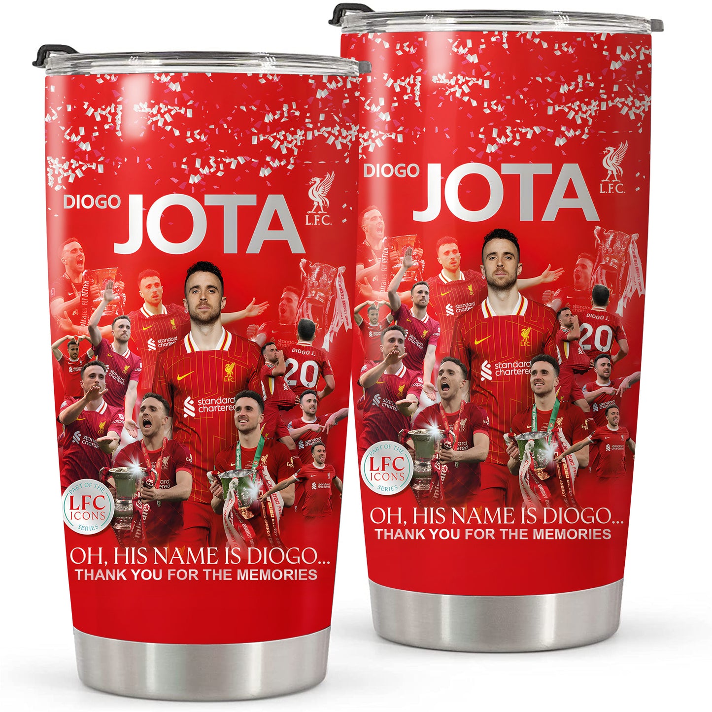 Liverpool Diogo J Stainless Tumbler 20oz 30oz Cup