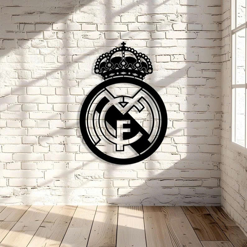 Real Metal Wall Art,Hala Madrid y nada mas Real , Metal Wall Home Decor