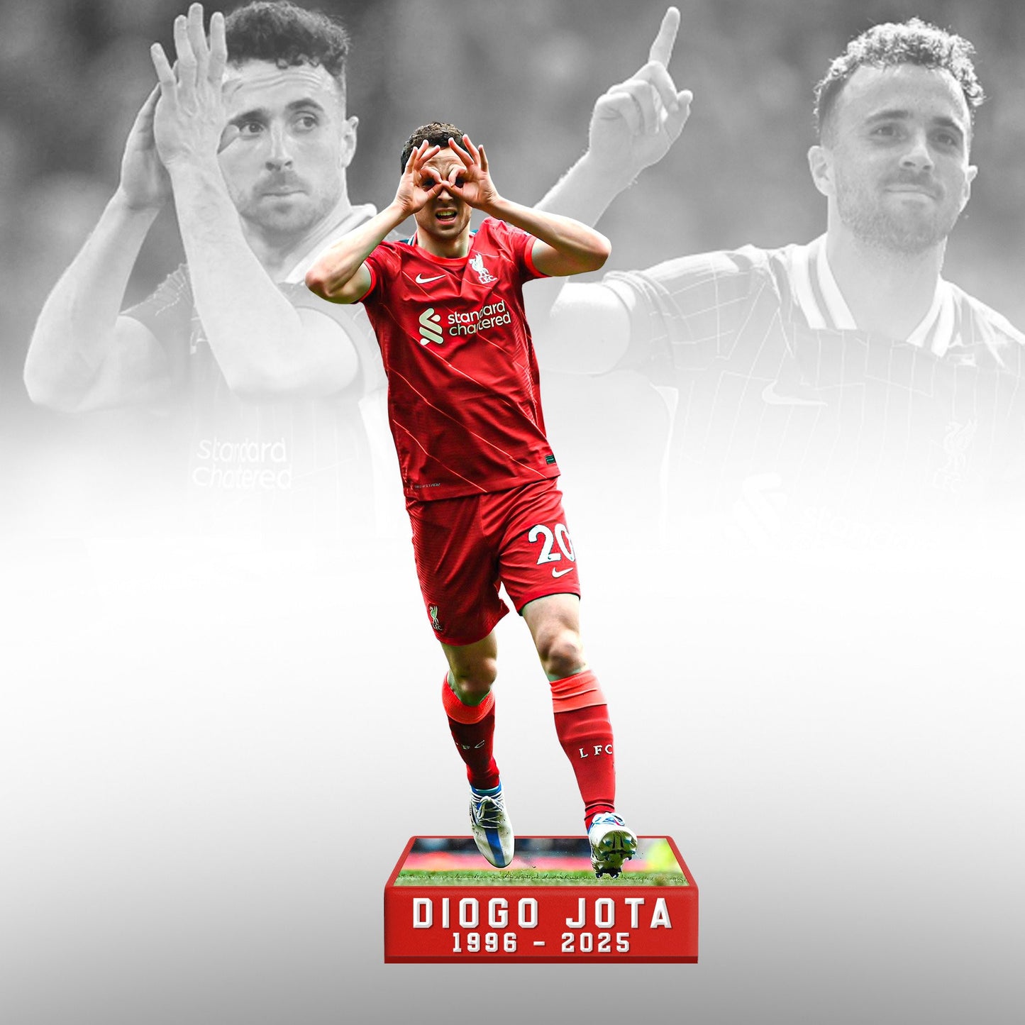 Diogo J - Personalized Liverpool Custom Shaped Acrylic Plaque V3