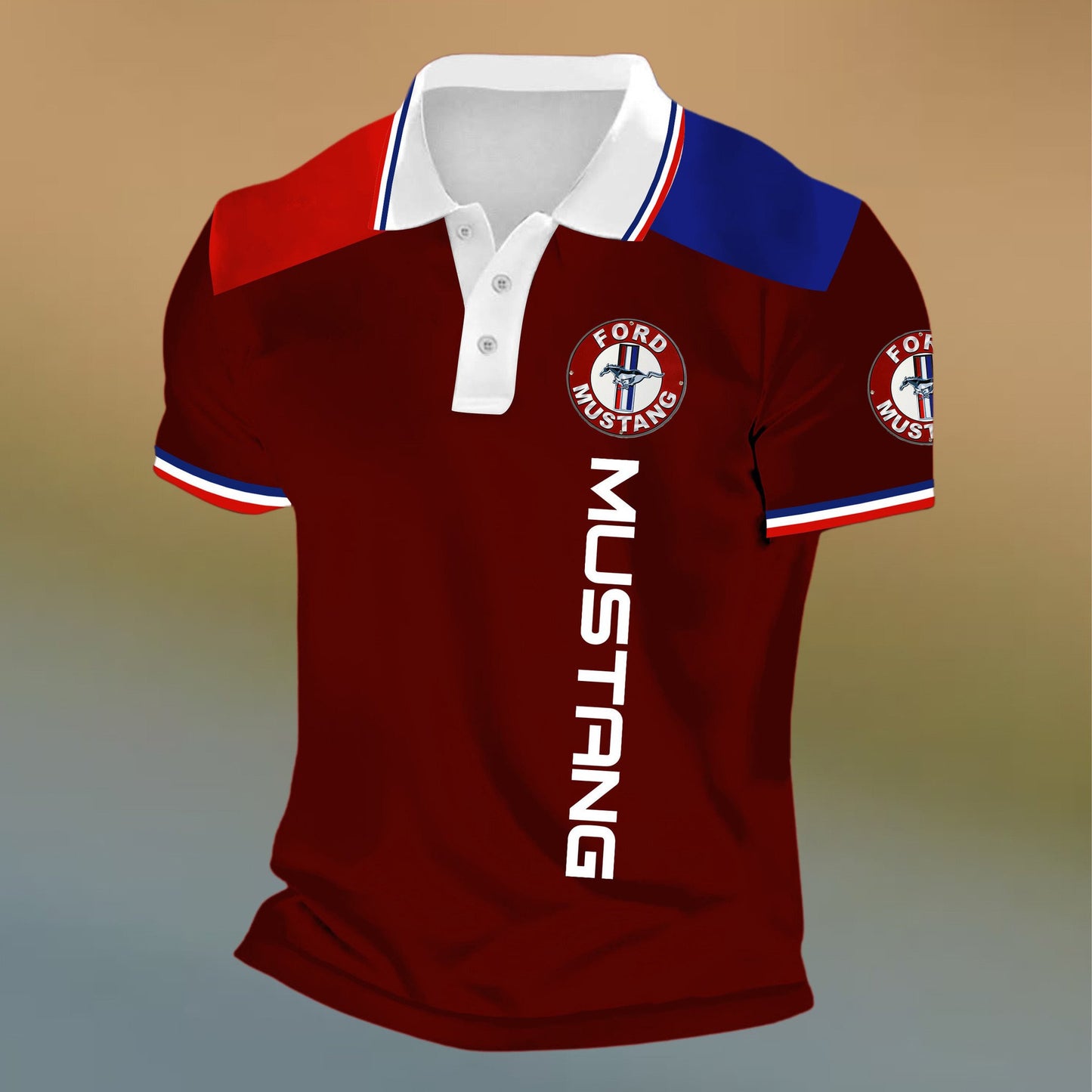 F Mustang 3D Full Printing Set , F Mustang Shirt , Zipper Polo, Hoodie , Short , Polo , hawaii V2