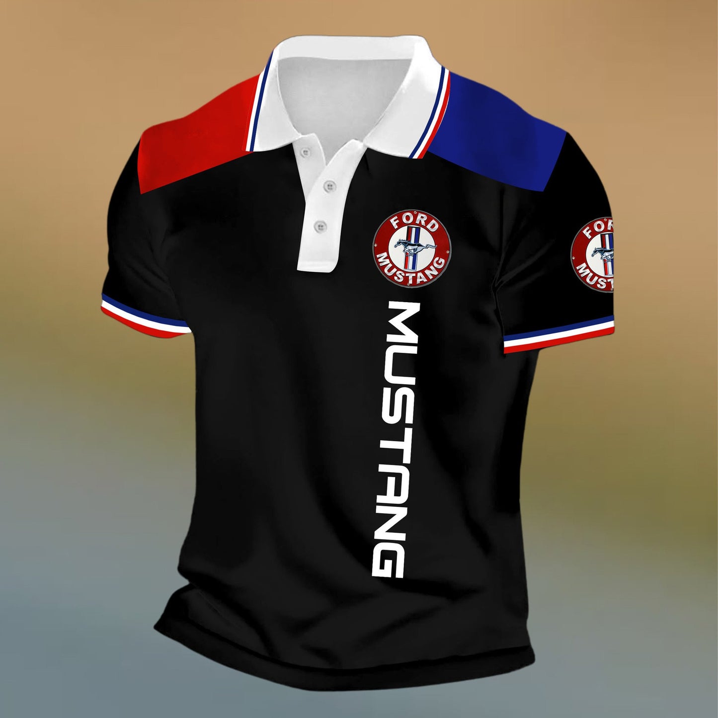 F Mustang 3D Full Printing Set , F Mustang Shirt , Zipper Polo, Hoodie , Short , Polo , hawaii V2