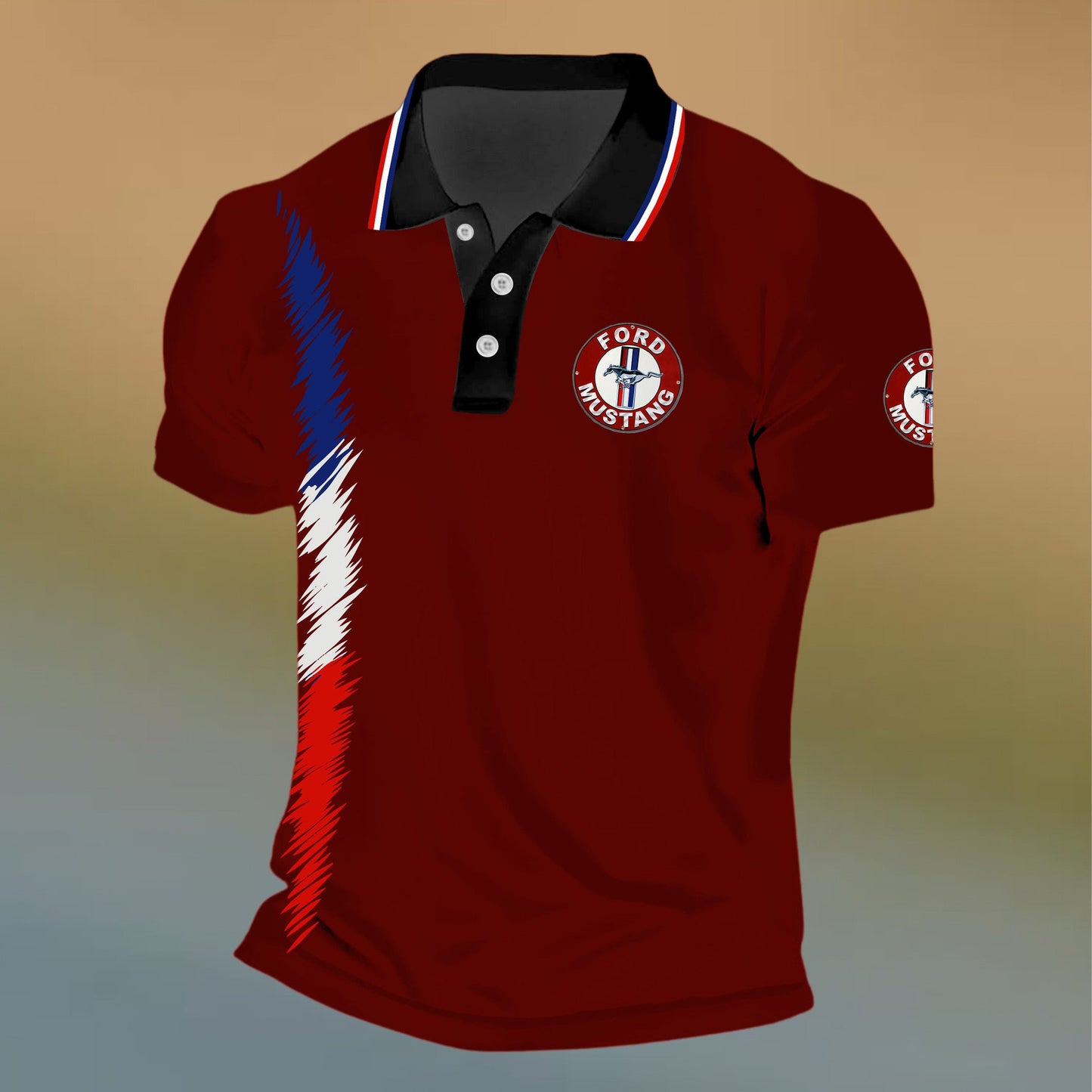 F Mustang 3D Full Printing Set , F Mustang Shirt , Zipper Polo, Hoodie , Short , Polo , hawaii V3