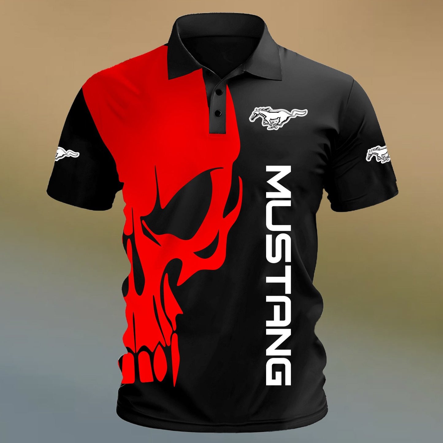 F Mustang 3D Full Printing Shirt , Zipper Polo, Hoodie , Short , Polo , hawaii
