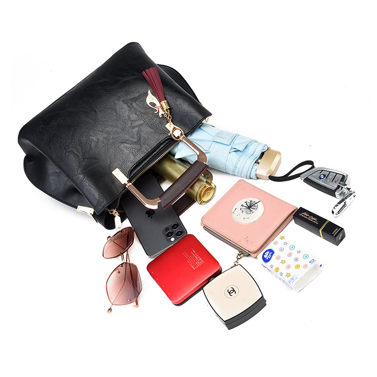 Customized Merc Deluxe Leather Handbag For Women